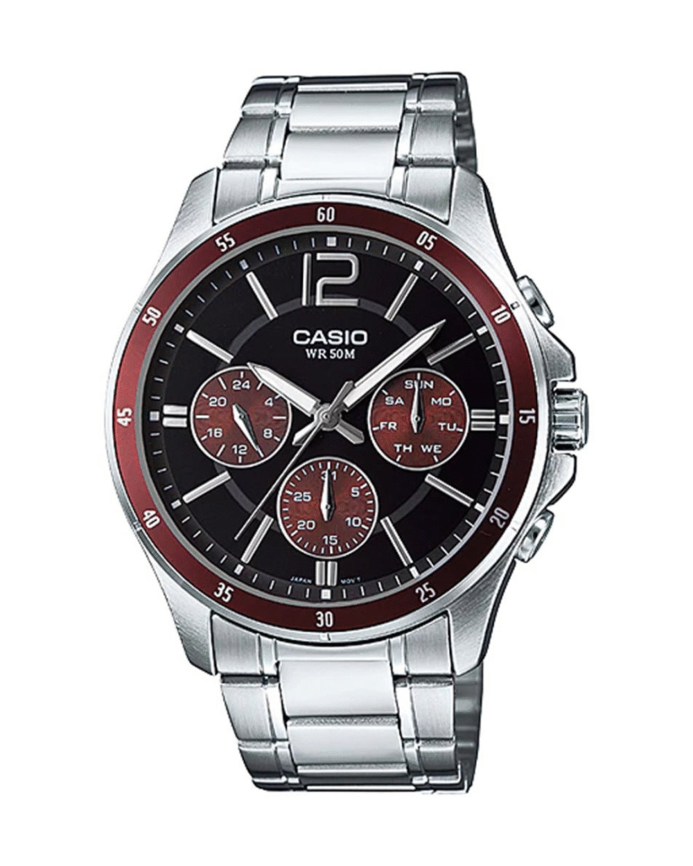 Casio MTP-1374D-5AV Multi-Function Men’s Stainless Steel Watch