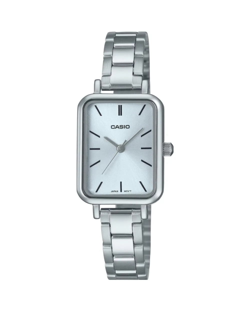 Casio LTP-V009D-2E Women’s Silver-Tone Square Dial Watch