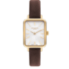 Lee Cooper Women’s Gold & Brown Leather Strap Watch LC07814.126