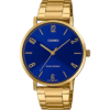 Casio MTP-VT01G-2B2 Gold Stainless Steel Men’s Watch with Blue Dial