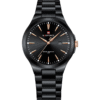 Naviforce NF9214 Men's Full Black Quartz Sleek Stainless Steel