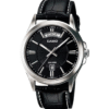 Casio MTP-1381L-1AV Gent’s Black Leather Multi-Hand Watch