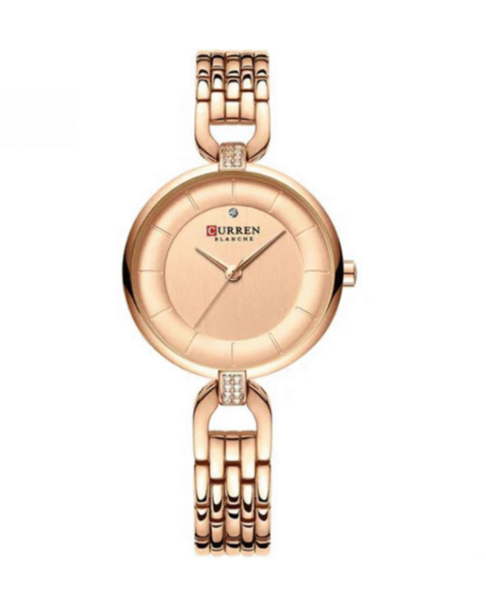 CURREN C9052 Rose Gold Women’s Stainless Steel Watch Elegant Rose Dial
