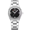 CURREN C9101 Women’s Silver Stainless Steel Watch Black Dial