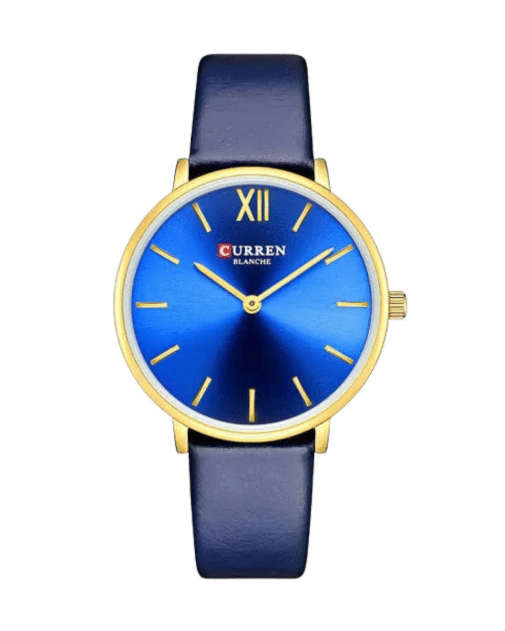 Curren C9040 Women’s Golden Stainless Steel Watch with Blue Dial