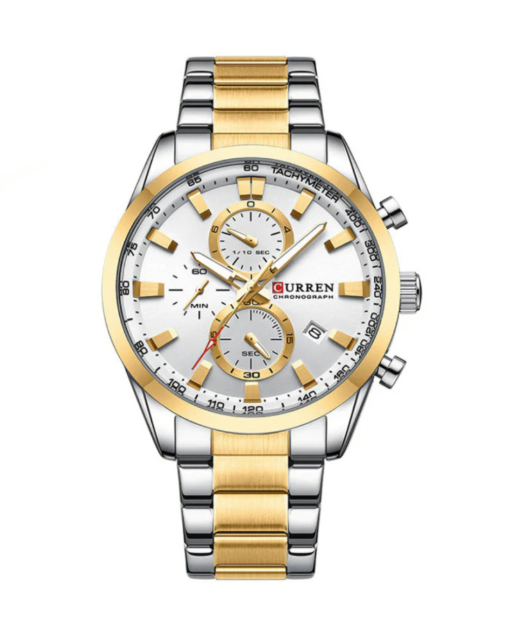 CURREN C8445 Men’s Fashion Watch Stainless Steel Round Analog