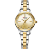 CURREN C9094 Women’s Two-Tone Wrist Watch Elegant Golden Dial