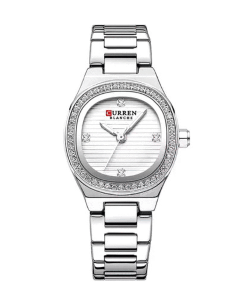 CURREN C9101 Women’s Silver Stainless Steel Watch White Dial