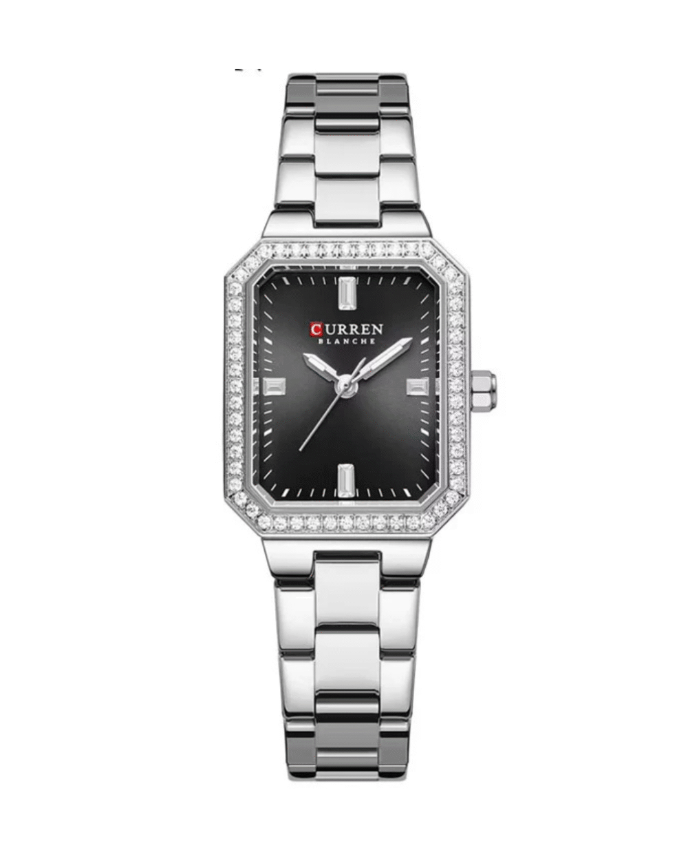 CURREN C9102 Women’s Silver Stainless Steel Watch Black Dial