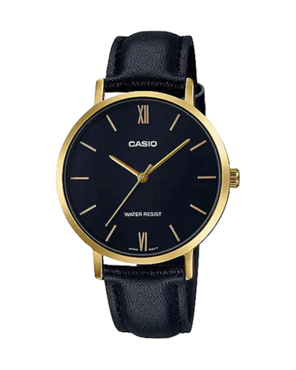 Casio LTP-VT01GL-1B Leather Strap Woman Watch