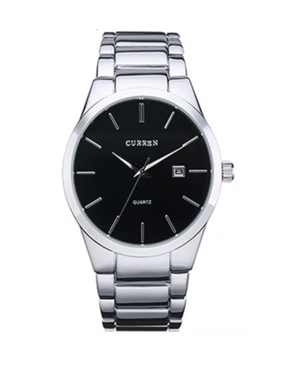 CURREN C8106 Men's Stainless Steel Watch White Black