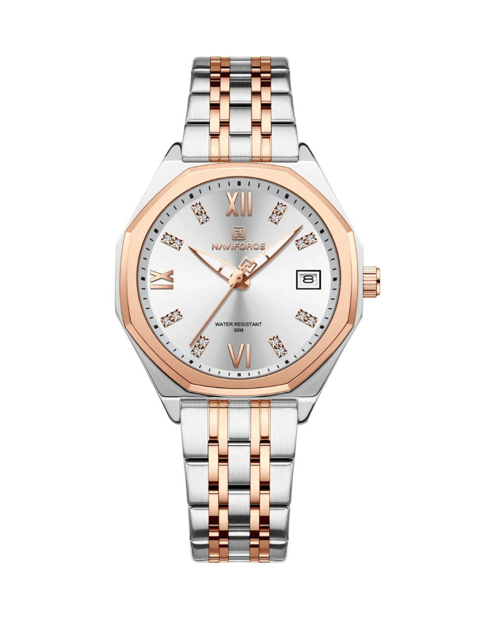 NaviForce NF5052 Ladies Quartz Analog Stainless Steel Watch