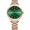 NaviForce NF5025 Rose Gold Band Green Dial Ladies Watch