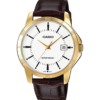 Casio MTP-V004GL-7A Leather Band Men Watch