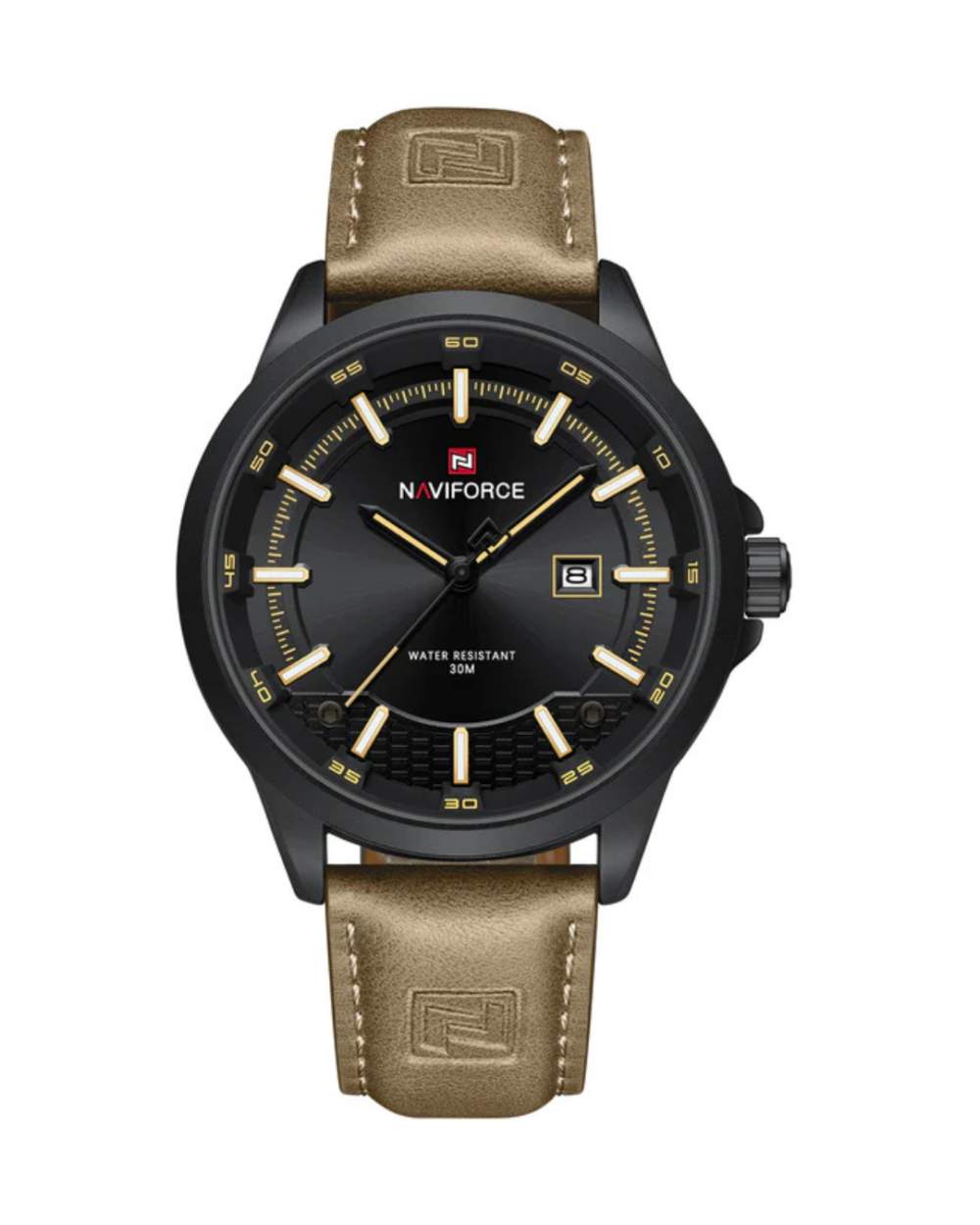 NAVIFORCE NF9248 Men’s Leather Quartz Sport Watch