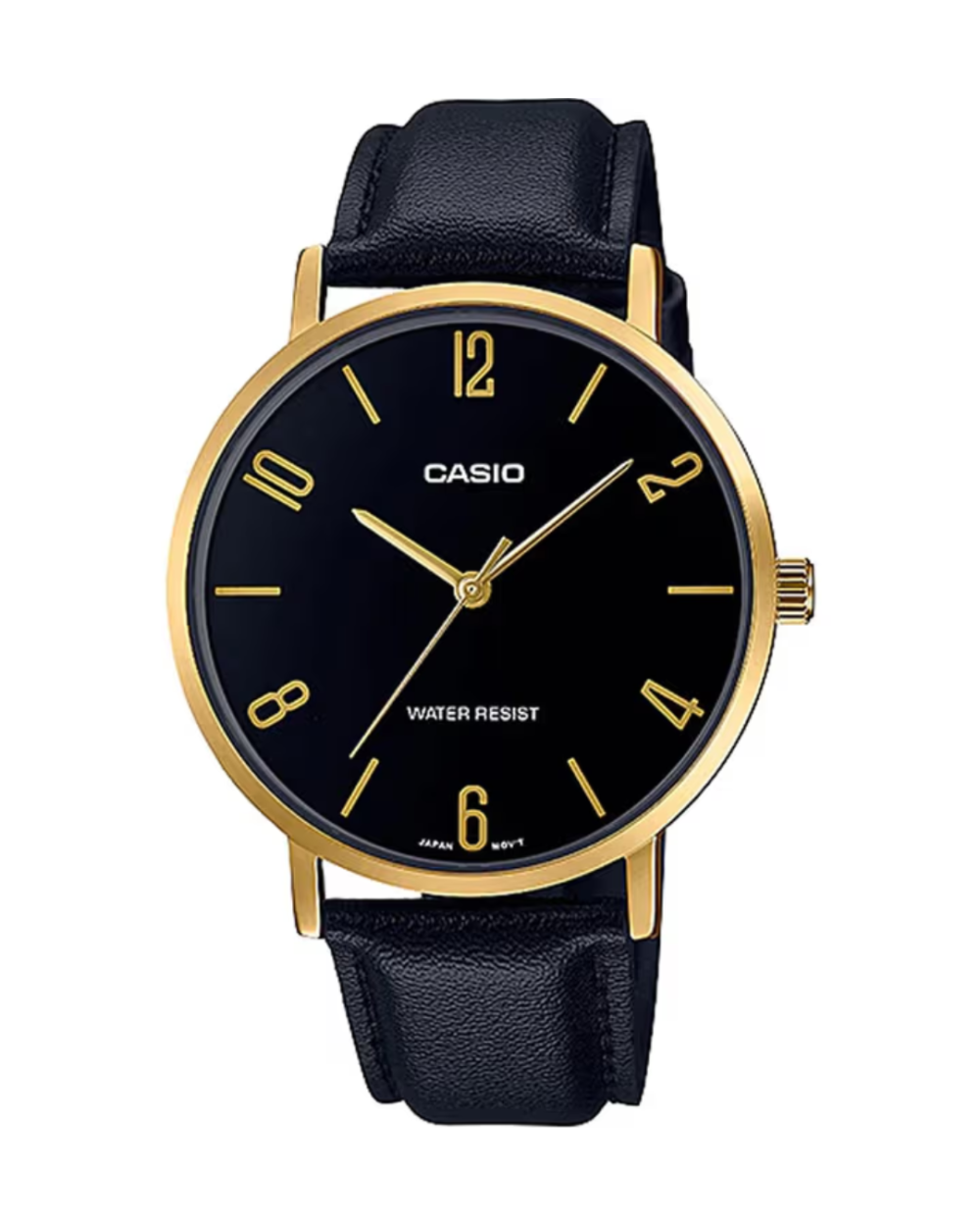 Casio MTP-VT01GL-1B2UDF Men's Classic Watch with Leather Strap