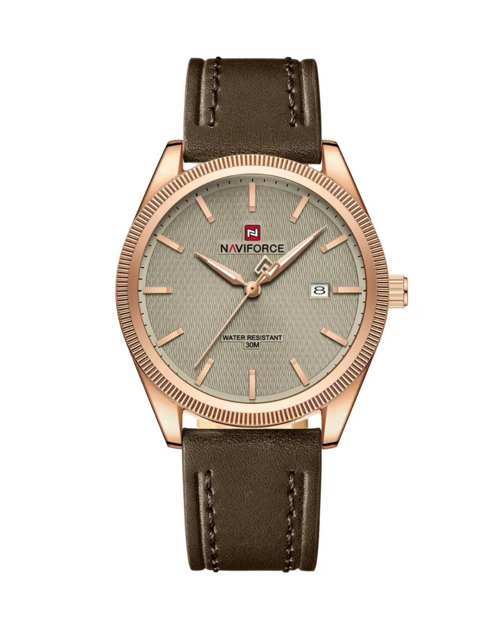 Naviforce NF9276L Men’s Leather Strap Quartz Watch