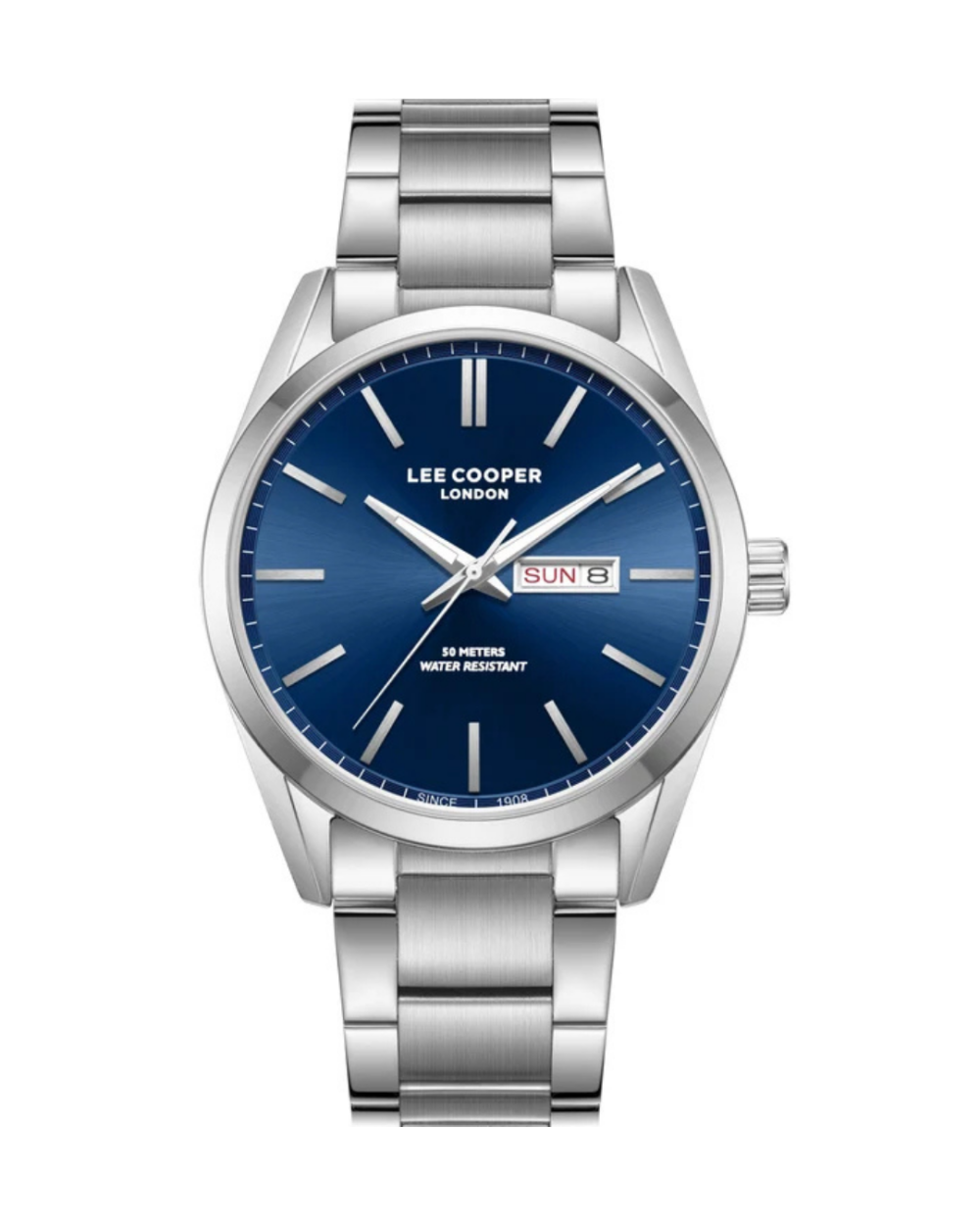 Lee Cooper LC08340.390 Men’s Blue Dial Stainless Steel Watch