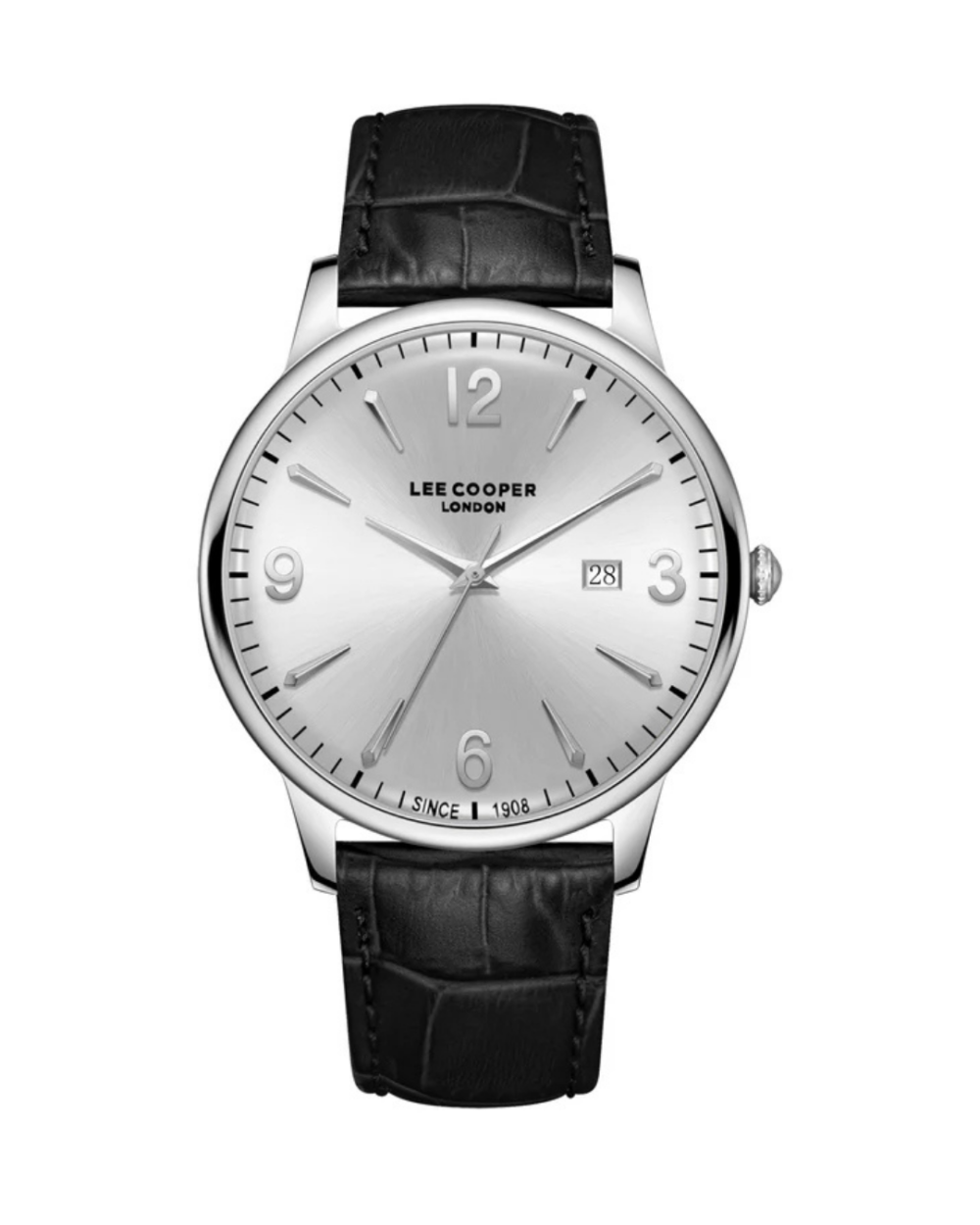 Lee Cooper LC08379.331 Men’s Silver Dial Leather Watch
