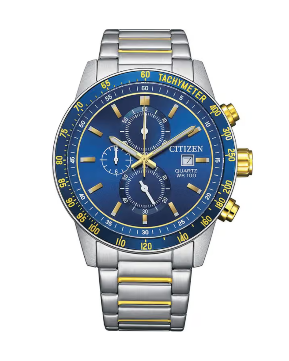Citizen AN3684-59L Men’s Blue Dial Two-Tone Chronograph Watch