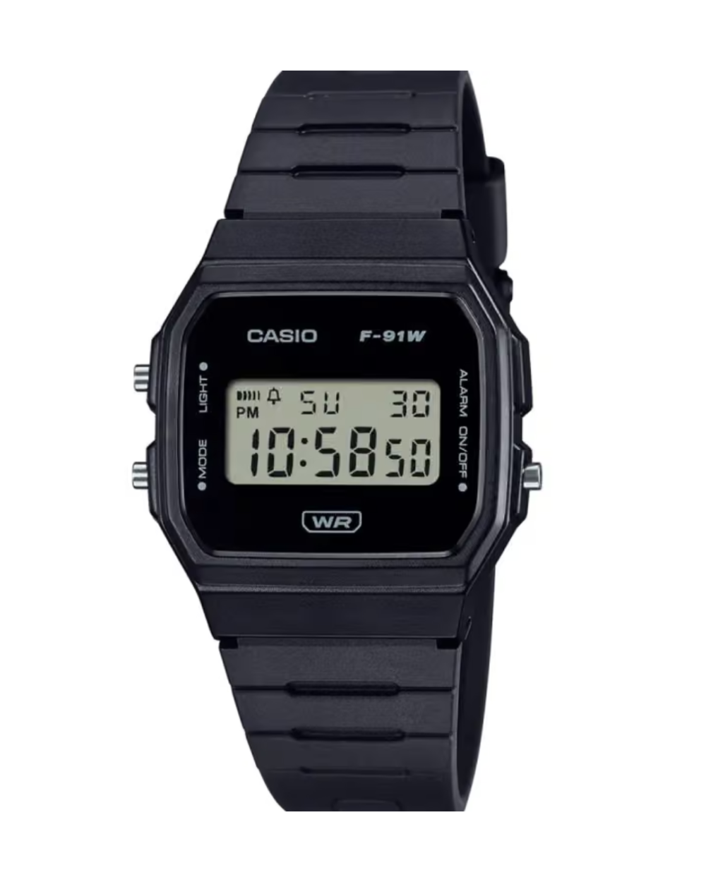 Casio F-91WB-1ADF Unisex Black Digital Watch