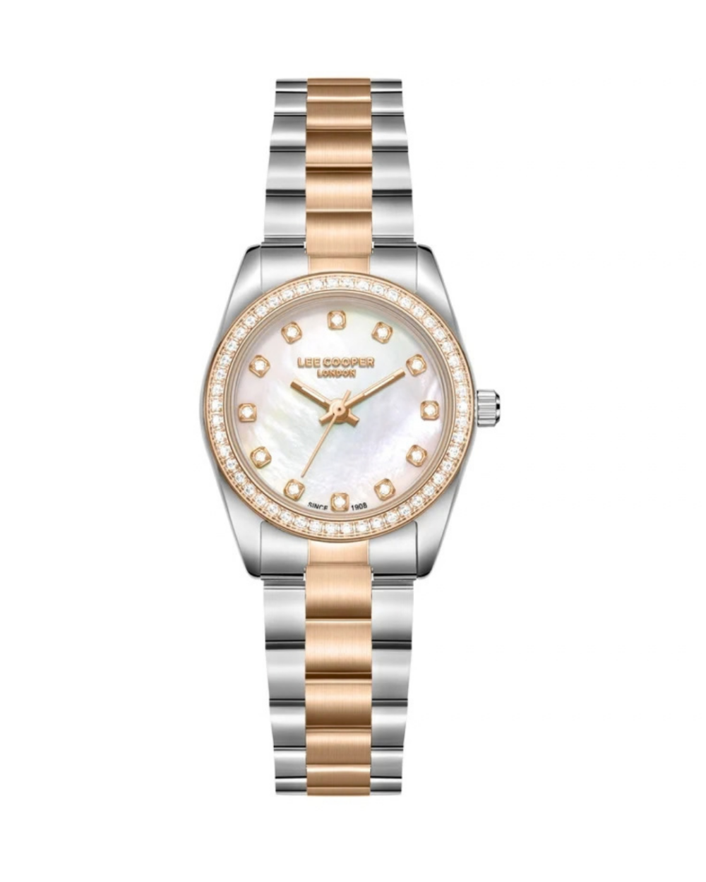 Lee Cooper LC08155.520 Women’s Mother-of-Pearl Dial Two-Tone Watch